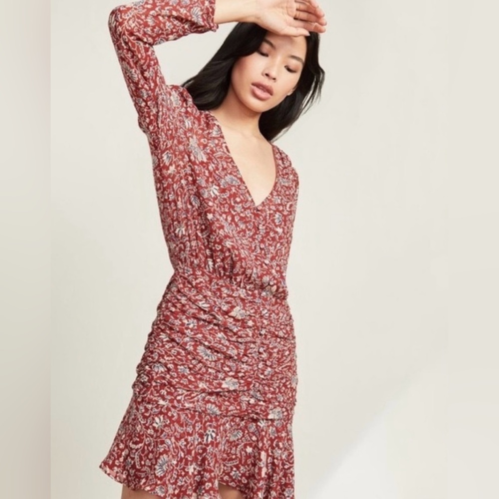 Veronica Beard Rosalia Vine Floral Minidress. Size 2.